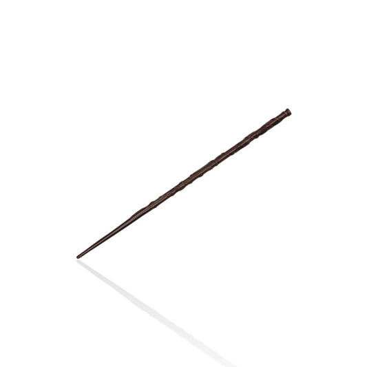 Hermione Granger’s wand replica from Harry Potter, featuring an intricate vine design, displayed on a white background